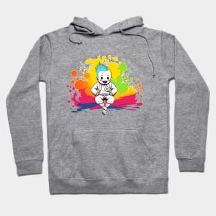 DJ Colorful Happy Baby Anime Comic Style Hoodie